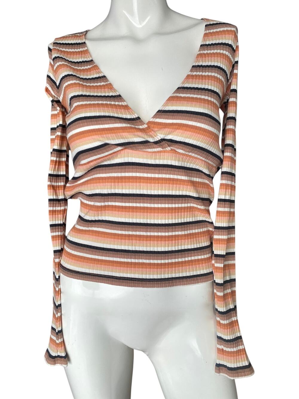 Billabong Striped Long Sleeve Top Medium